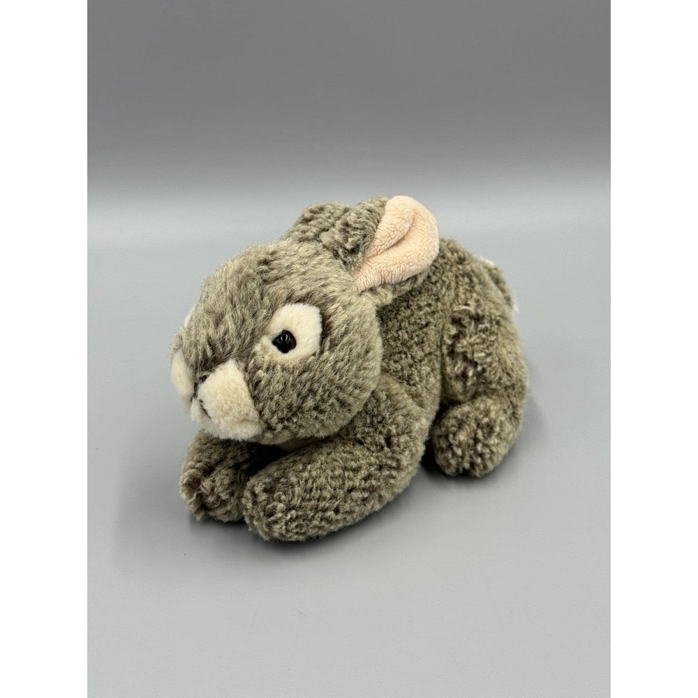 Walmart Bunny Rabbit Grey Brown Plush Small 8" Stuffed Animal Realistic